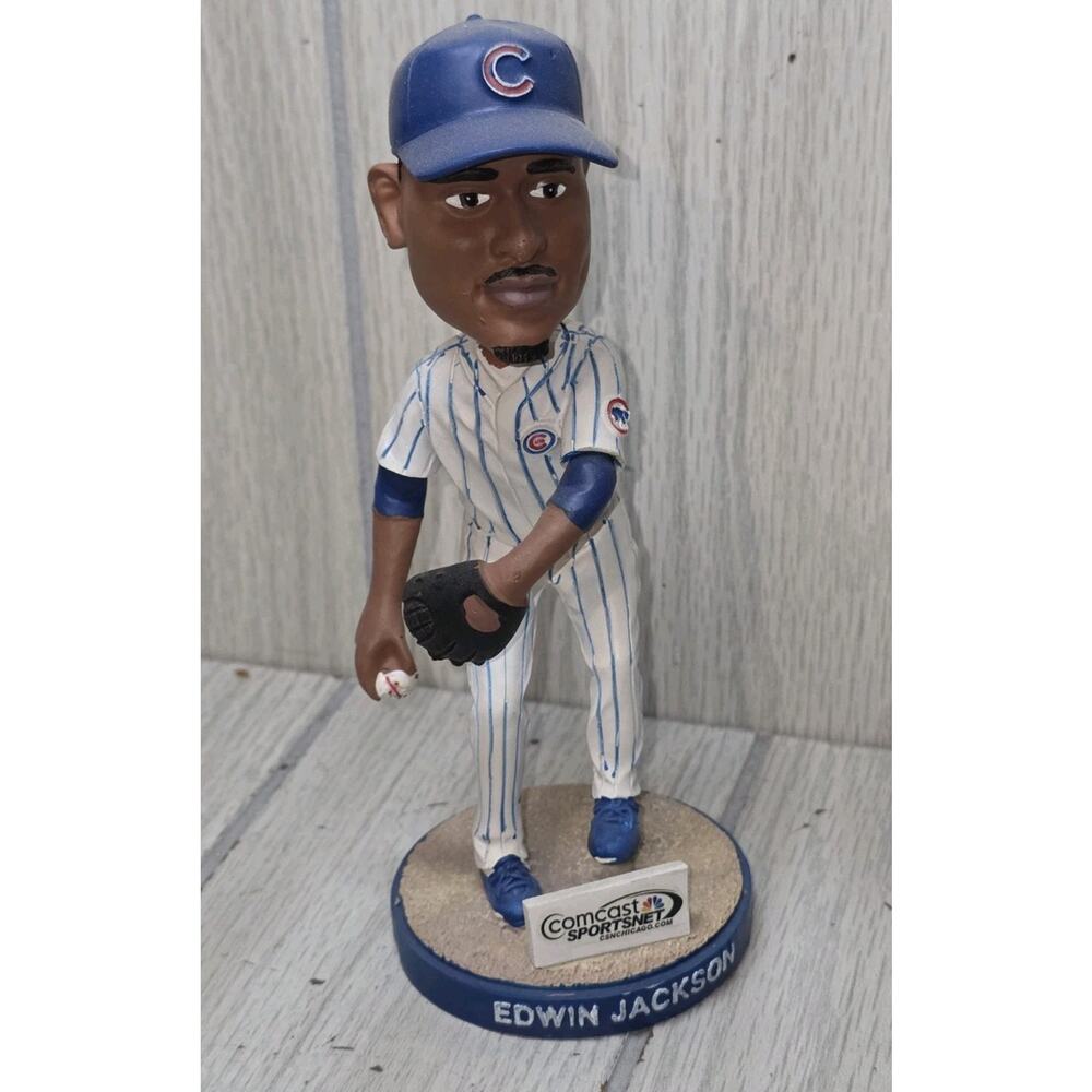 Chicago Cubs Edwin Jackson MLB #36 Bobblehead Comcast Sportsnet 2013 Baseball